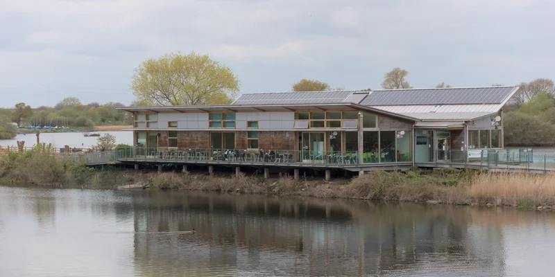 The Visitors' Centre at Attenborough Nature Reserve.